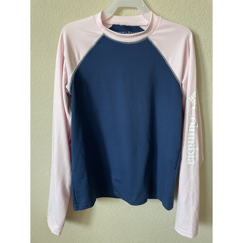 Columbia Omni Shade Sun Protection UPF 50 Long Sleeve Rash Guard Youth Size S 8